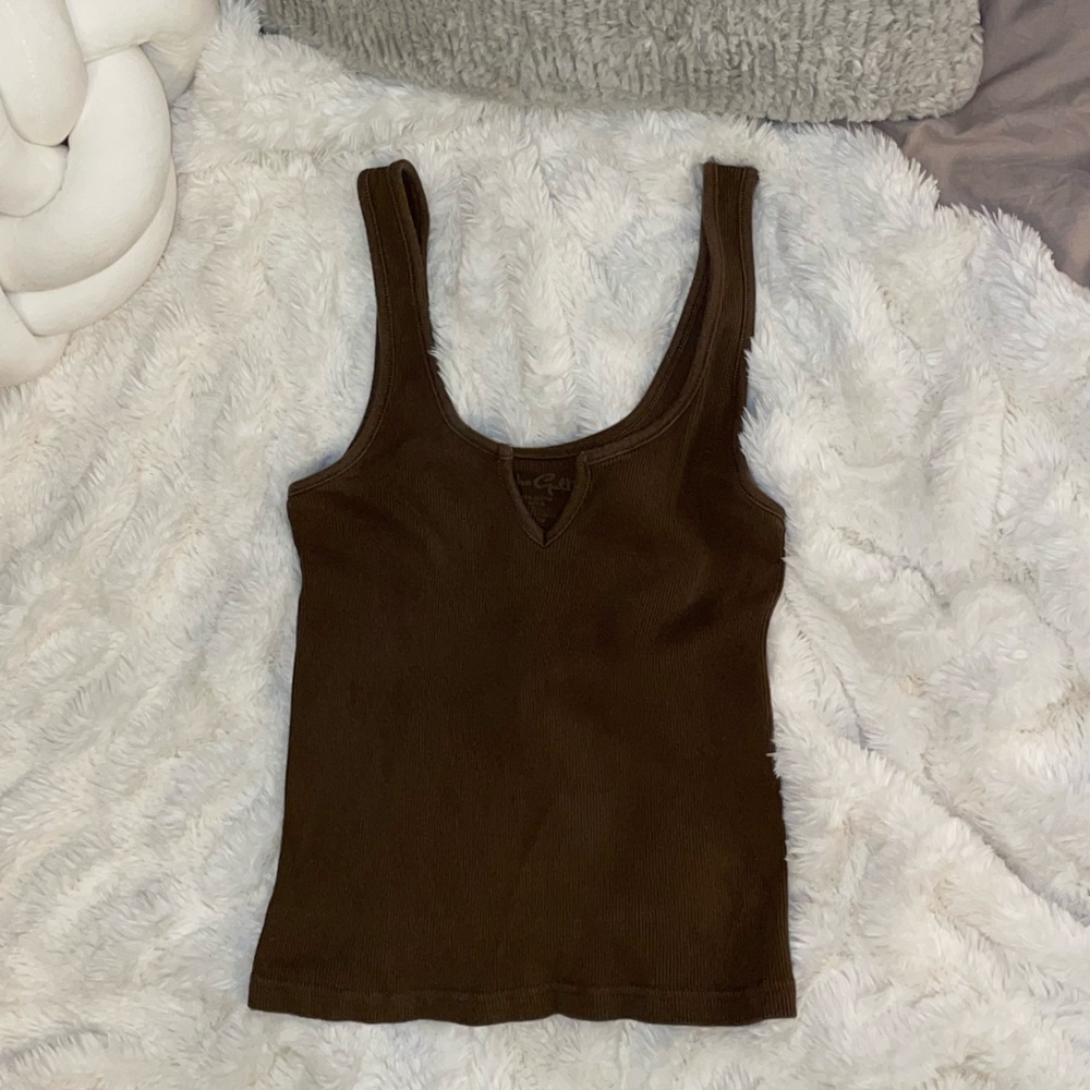 pacsun os john gault brown tank!!